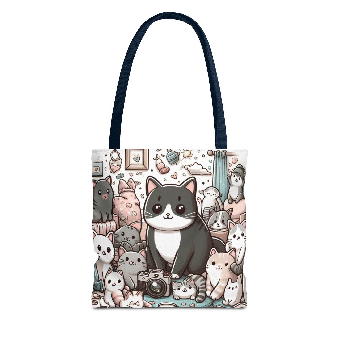 Purr-fectly Adorable: Cat and Kittens Tote Bag