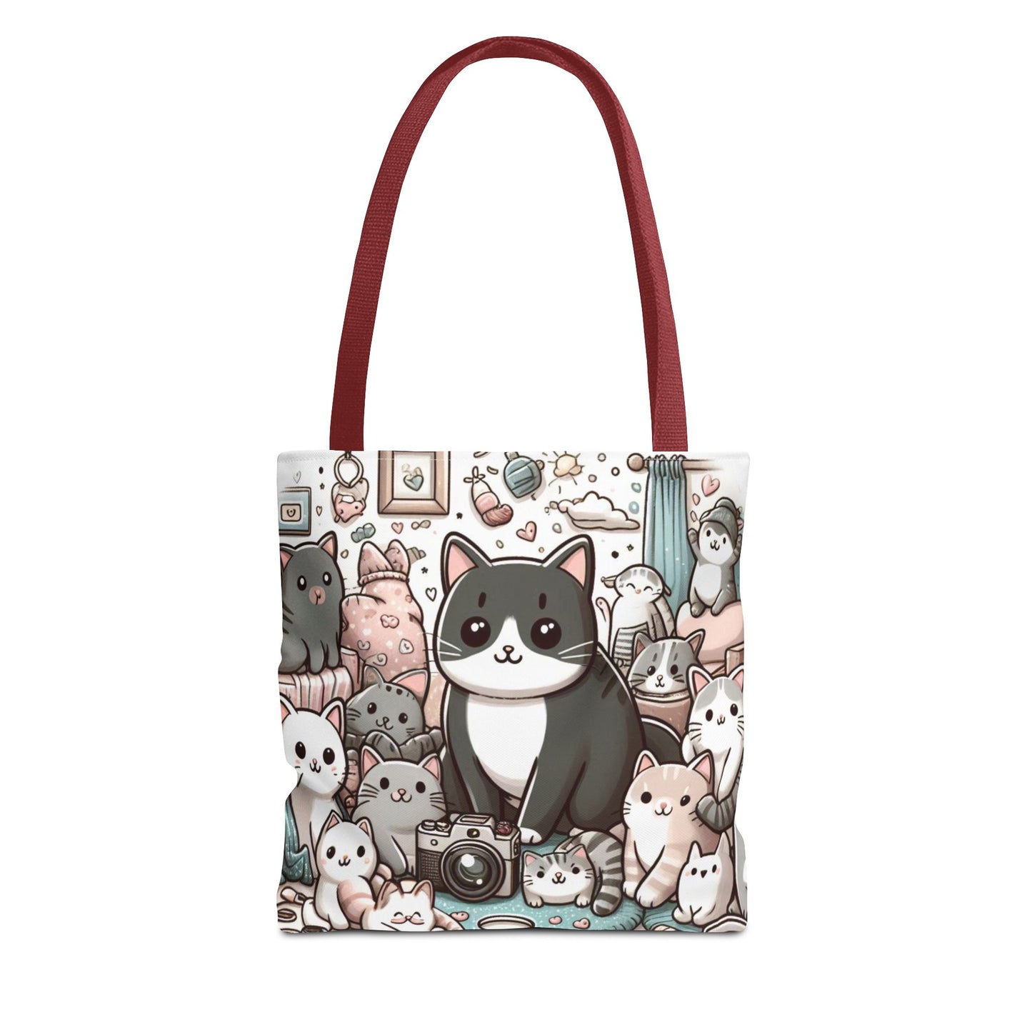 Purr-fectly Adorable: Cat and Kittens Tote Bag