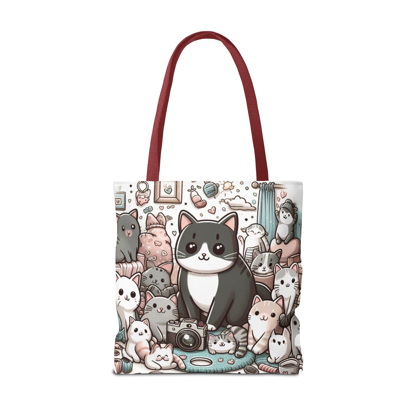 Purr-fectly Adorable: Cat and Kittens Tote Bag
