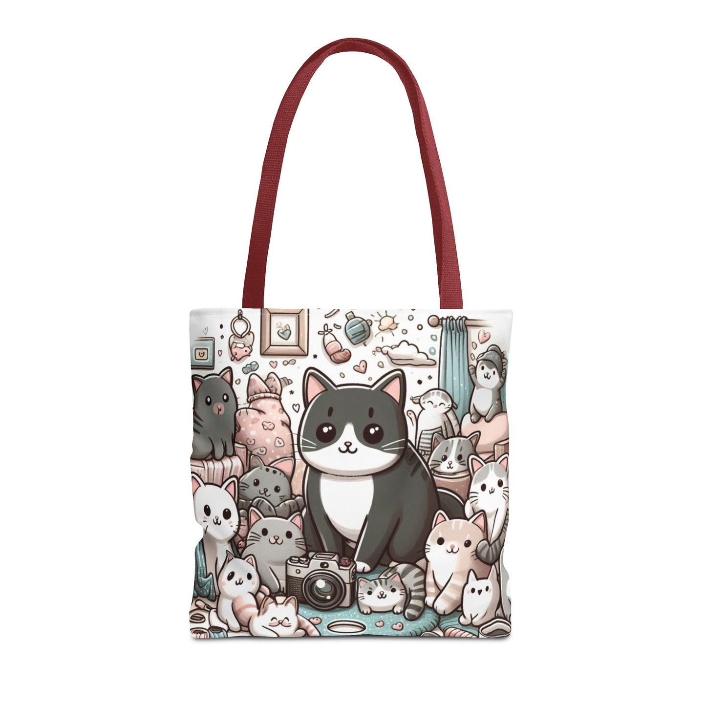 Purr-fectly Adorable: Cat and Kittens Tote Bag