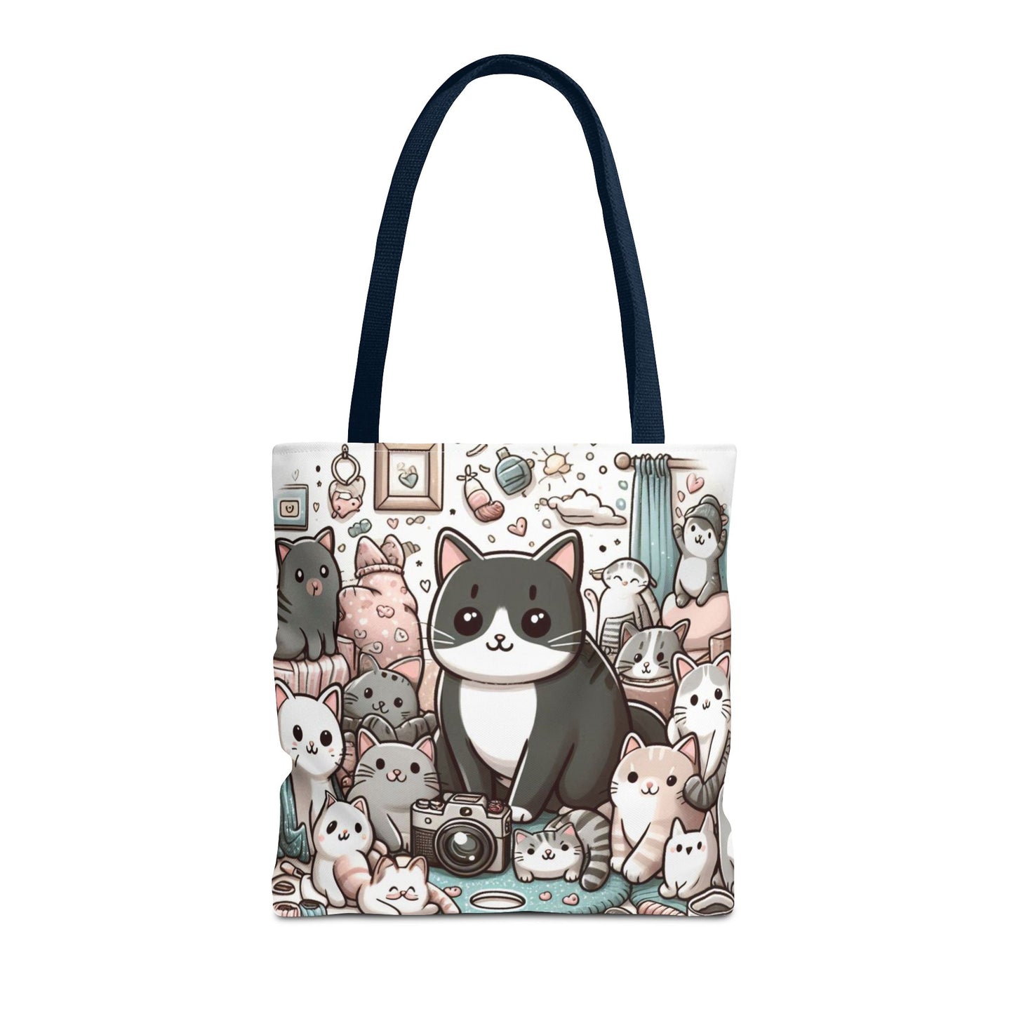 Purr-fectly Adorable: Cat and Kittens Tote Bag