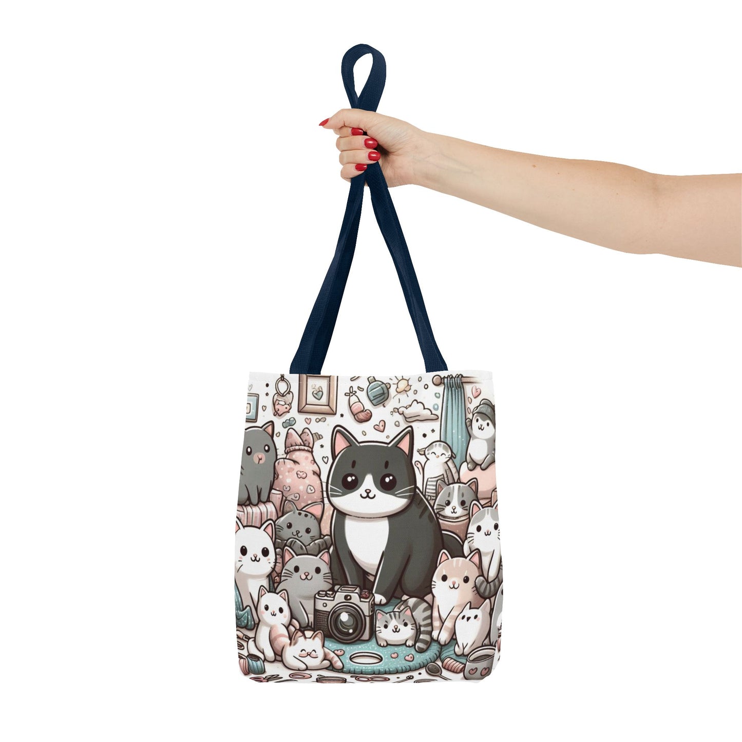 Purr-fectly Adorable: Cat and Kittens Tote Bag