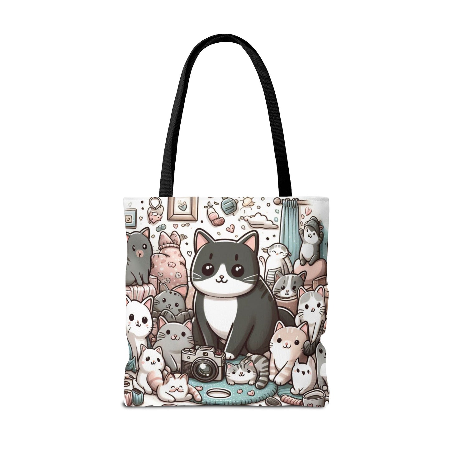 Purr-fectly Adorable: Cat and Kittens Tote Bag