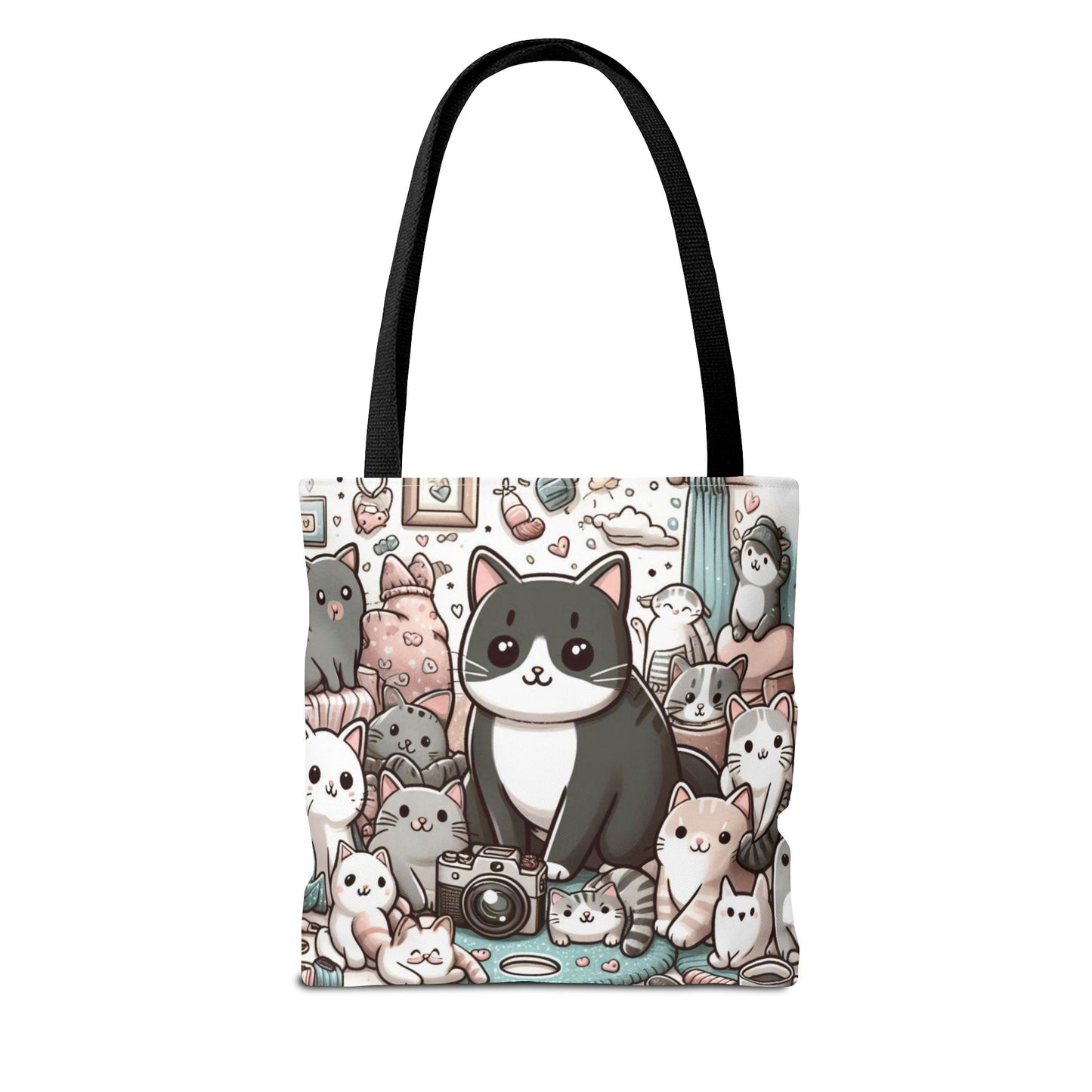 Purr-fectly Adorable: Cat and Kittens Tote Bag