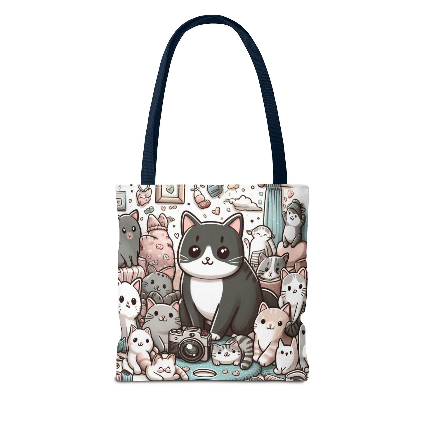 Purr-fectly Adorable: Cat and Kittens Tote Bag