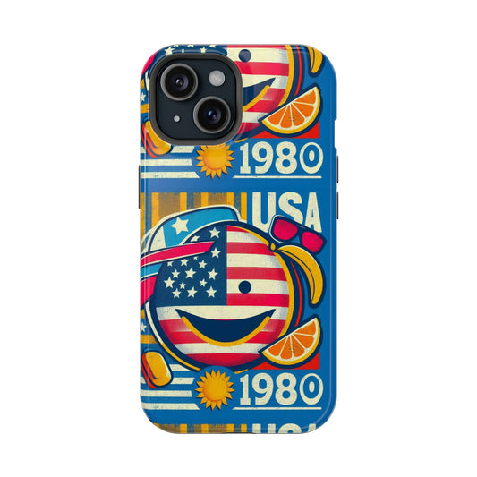 Phone Cases Vintage USA 1980 Impact-Resistant