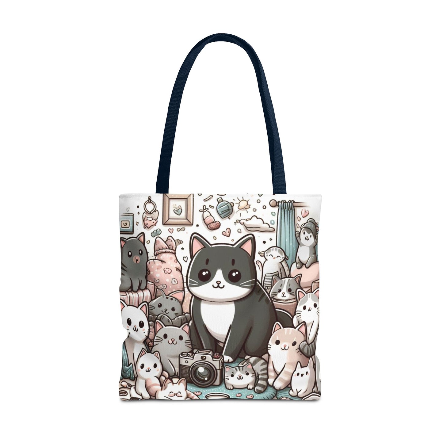Purr-fectly Adorable: Cat and Kittens Tote Bag