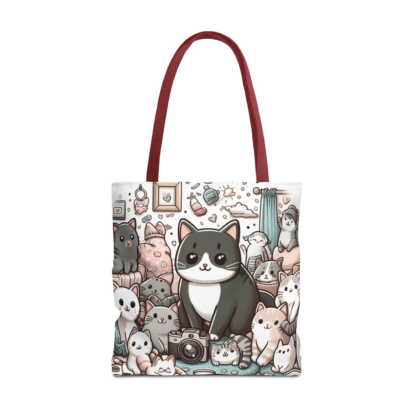 Purr-fectly Adorable: Cat and Kittens Tote Bag