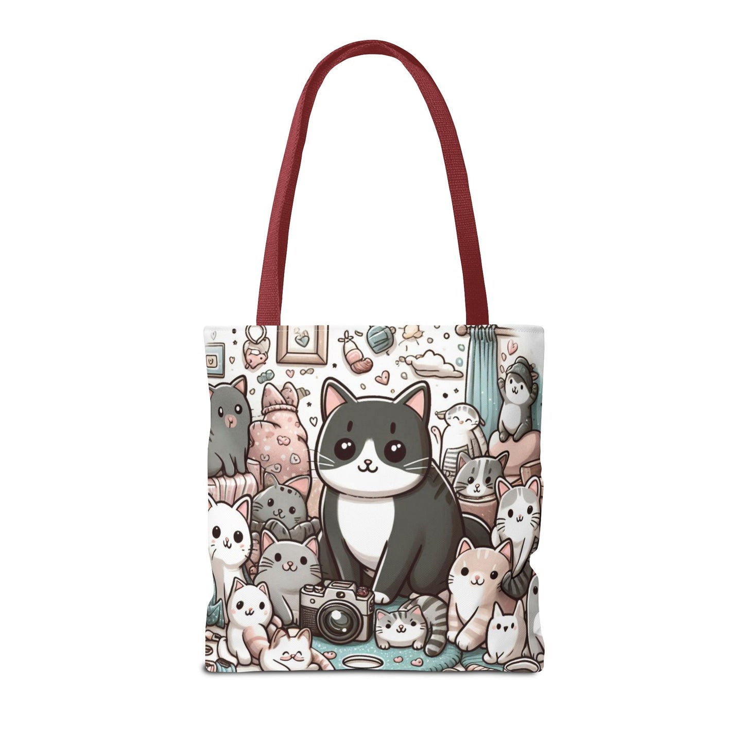 Purr-fectly Adorable: Cat and Kittens Tote Bag