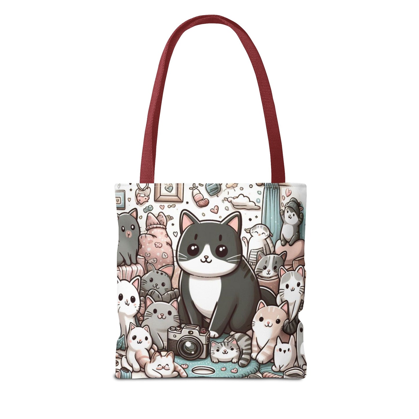 Purr-fectly Adorable: Cat and Kittens Tote Bag