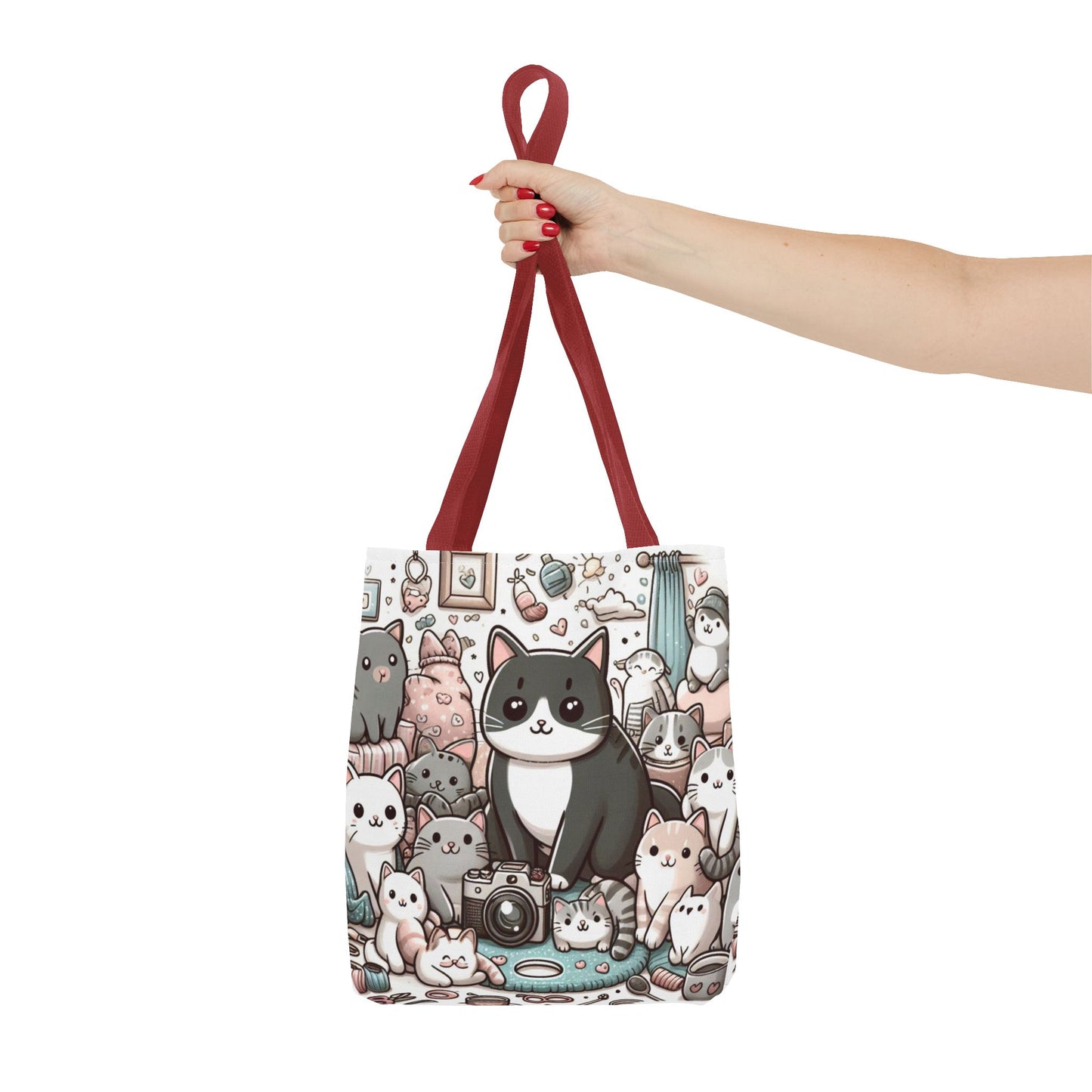 Purr-fectly Adorable: Cat and Kittens Tote Bag